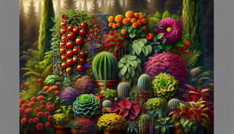 Végétaux en C - Composition luxuriante capturant diverses plantes commençant par la lettre C.