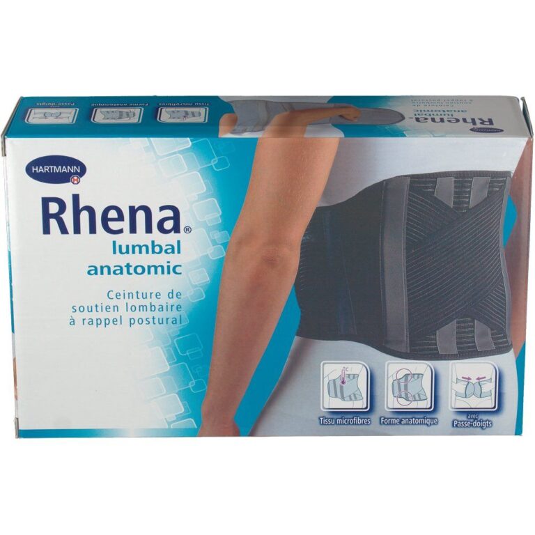 Ceinture lombaire noire de soutien Hartmann Rhena en pharmacie sans ordonnance