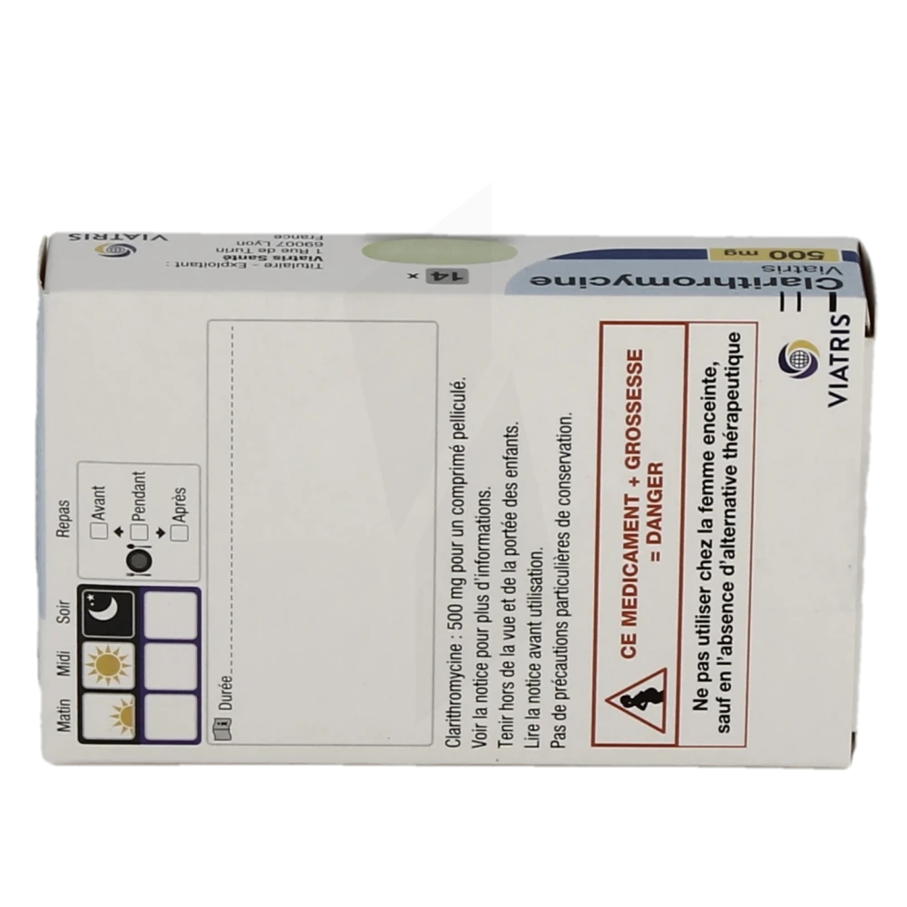 clarithromycine 500 mg