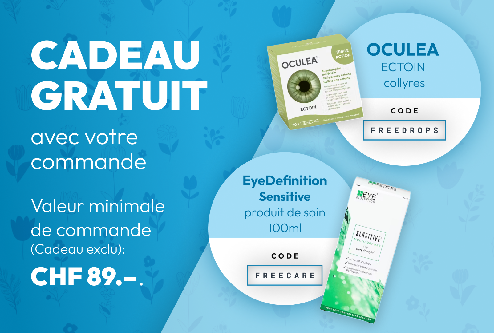 Ordonnance pour lentilles contact
