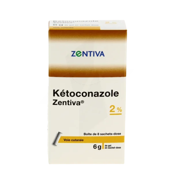 Gel Ketoconazole Zentiva 2% sans ordonnance pour traitements antifongiques
