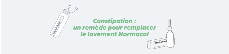 Lavement intestinal avec Normacol, un traitement courant contre la constipation