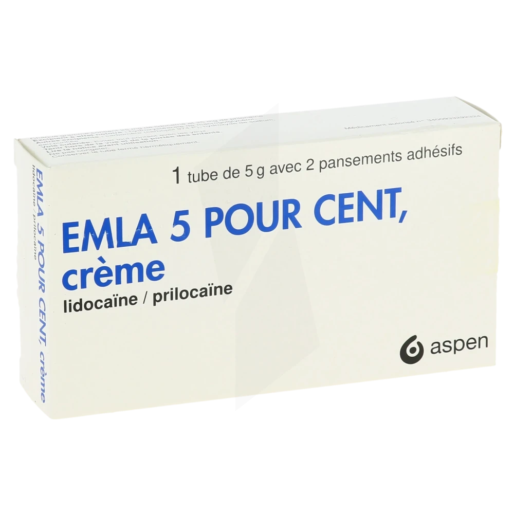 Crème Emla 5% en vente libre, patch anesthésiant sans ordonnance